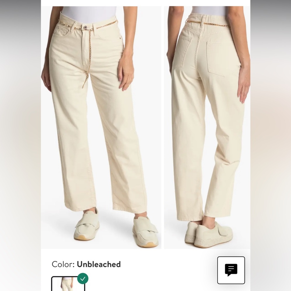 We Wore What High Waist Unbleached Dad Jeans